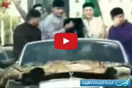 فيديو | موكب مهيب فى الشيشان لإستقبال إناء يعتقد أن النبي استخدمه