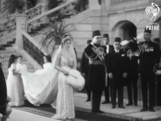 فيديو نادر| زفاف الملك فاروق والملكة فريدة