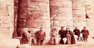 الخديوي توفيق وعائلته في زيارة للأقصر