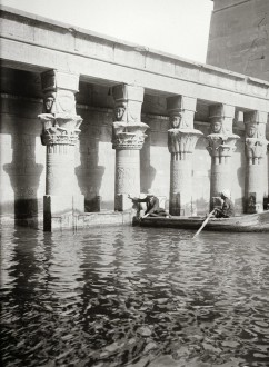 Egypt, Aswan, Temple of Isis flooded -1900-1920